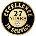 Excellence In Service Pin - 27 years